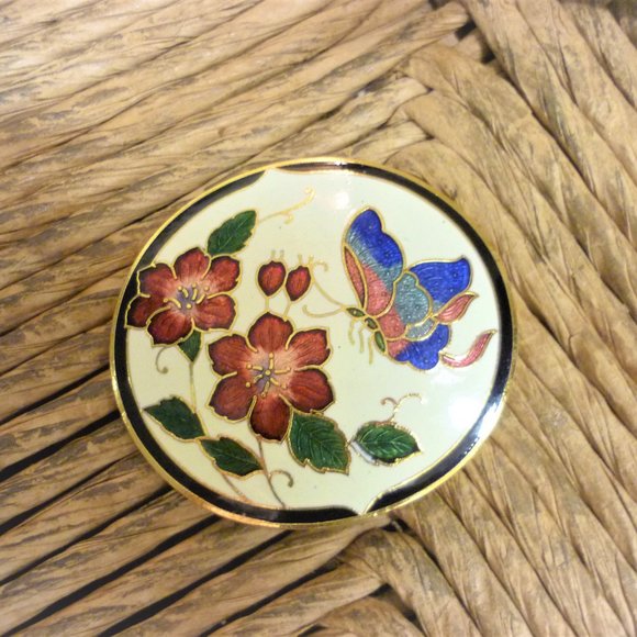 Cloisonne Belt Buckle with Belt Butterfly Belt Buckle - Picture 5 of 8